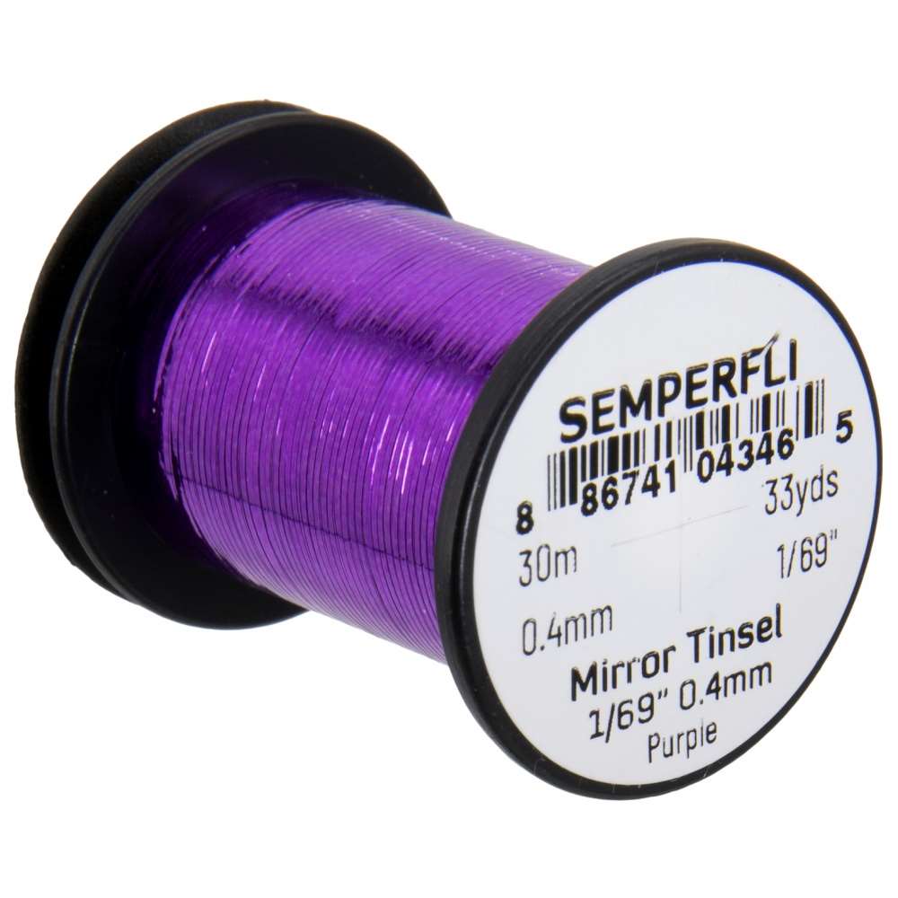 Semperfli Spool 1/69'' Purple Mirror Tinsel